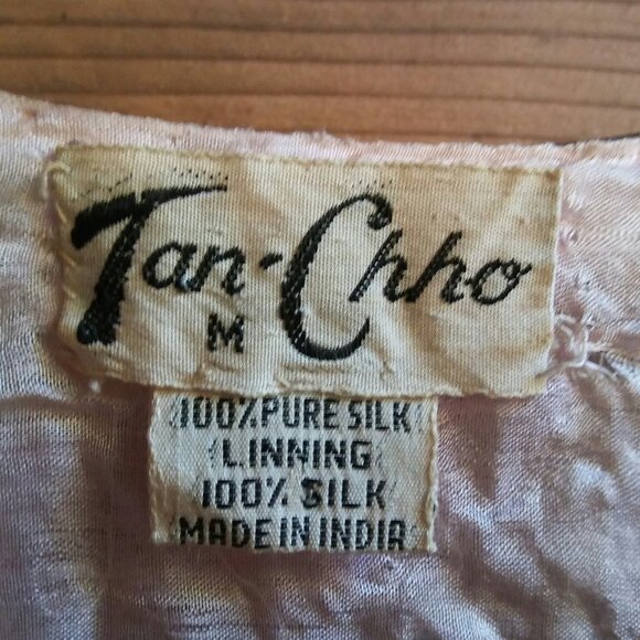 Vtg 1980s Petal Pink Trophy Top, by Tan Chho S/M - Picture 6 of 7